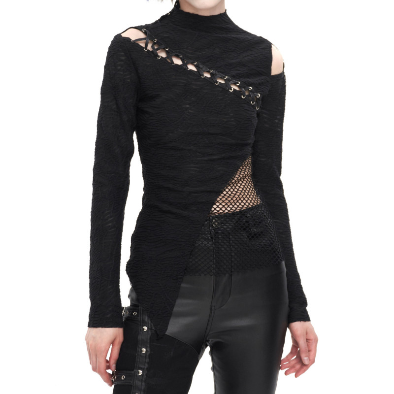 Asymmetrisches Gothic T-Shirt