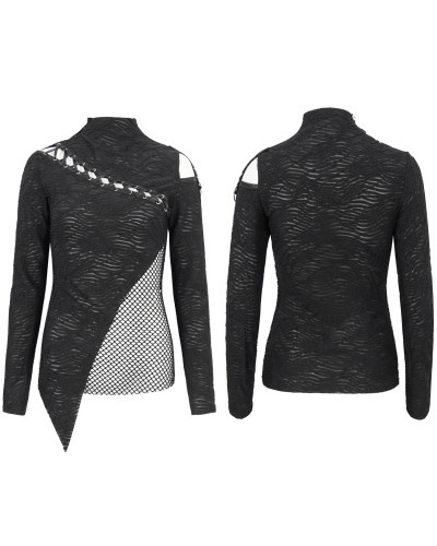 Asymmetrisches Gothic T-Shirt