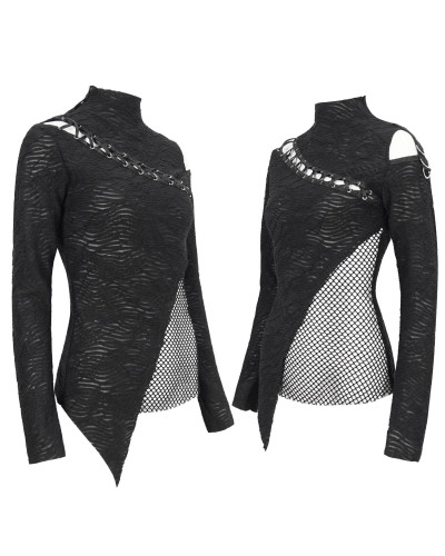 Asymmetrisches Gothic T-Shirt
