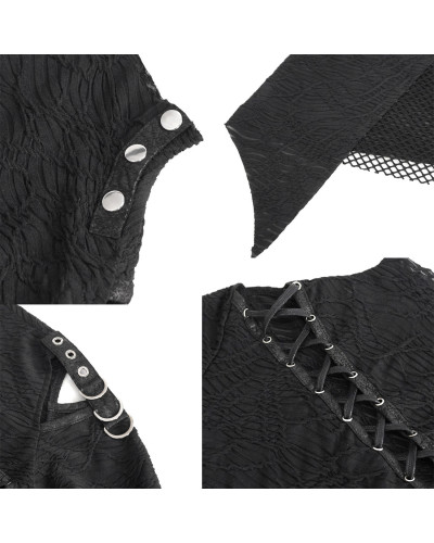 Asymmetrisches Gothic T-Shirt