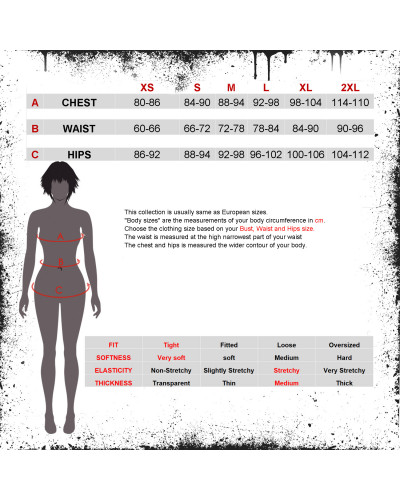 Asymmetrisches Gothic T-Shirt