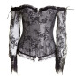 Corset Argenté avec Manches Corset Argenté avec Manches