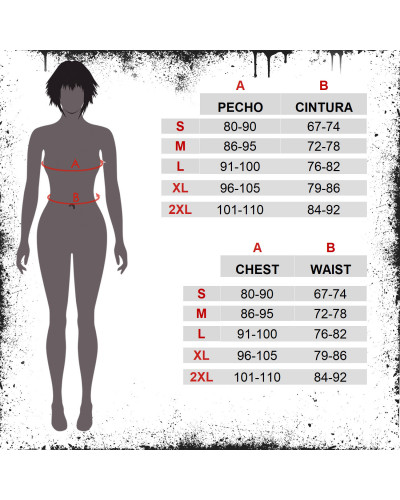Corset Gótico Prateado com Mangas