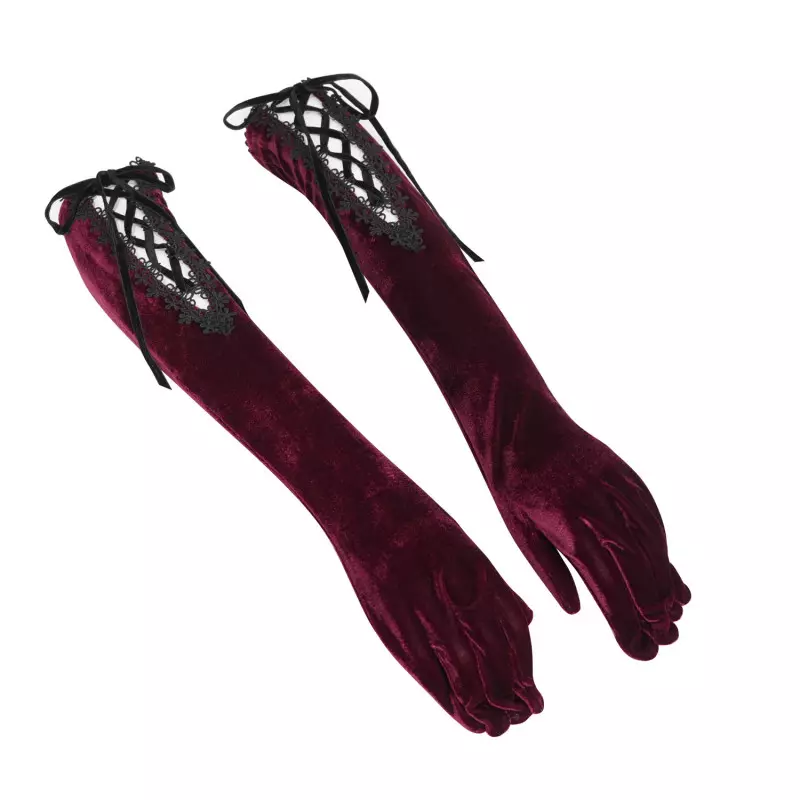 Long Red Gloves from Devil Fashion Brand at €41.50