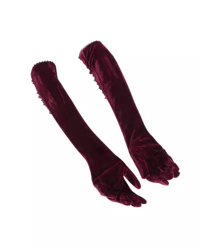 Lange Rote Handschuhe der Devil Fashion-Marke für 41,50 €