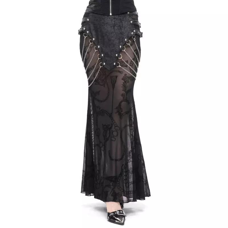 Falda Larga Transparente marca Devil Fashion a 95,00 €