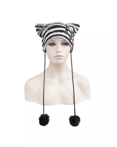 Black and White Hat from Devil Fashion Brand at €31.00