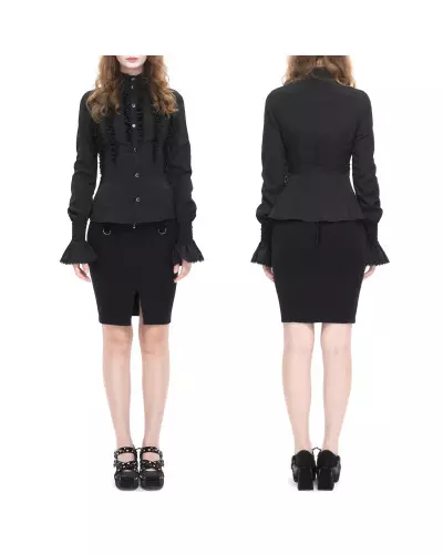 Elegantes Schwarzes Hemd der Devil Fashion-Marke für 61,90 €