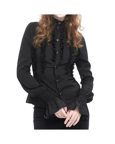 Elegant Black Gothic Shirt
