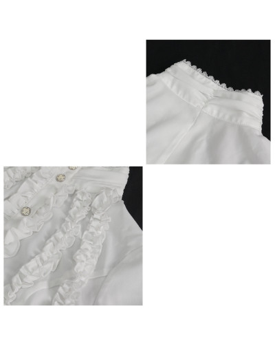 Camisa Gótica Elegante Blanca
