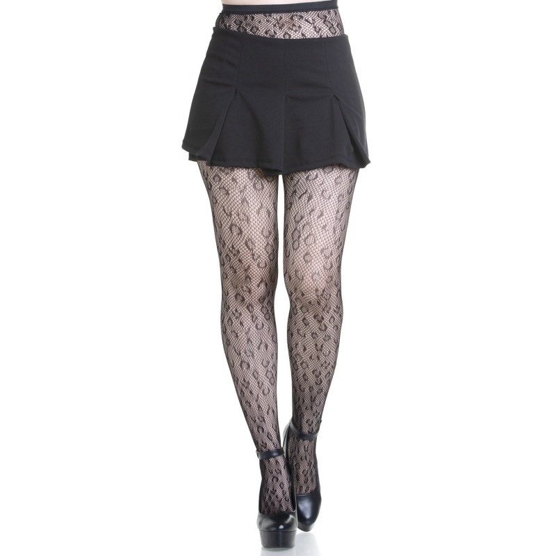 Collants Gothiques Élastiques en Grille