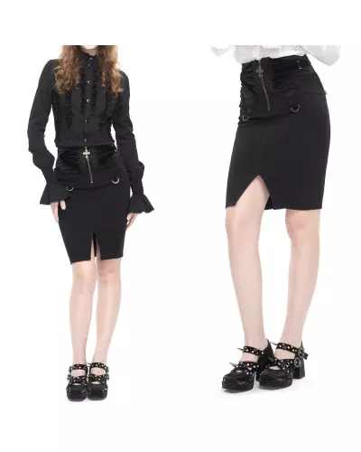 Falda de Tubo con Cremallera marca Devil Fashion a 65,00 €