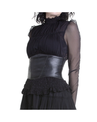 Wide Elastic Gothic Belt