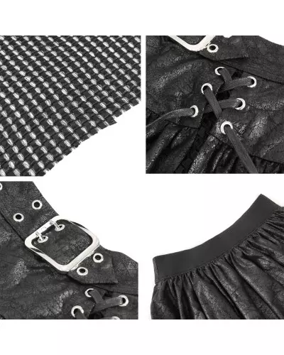 Schwarzer Asymmetrischer Rock der Devil Fashion-Marke für 71,50 €