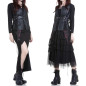 Offene Jacke mit Kunstleder Offene Jacke mit Kunstleder
