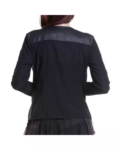 Open Jacket with Faux Leather from Style Brand at €19.90