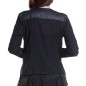 Offene Jacke mit Kunstleder Offene Jacke mit Kunstleder