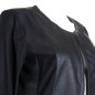 Offene Jacke mit Kunstleder Offene Jacke mit Kunstleder