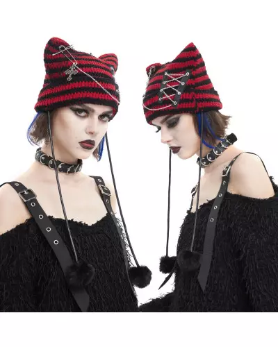 Black and Red Hat from Devil Fashion Brand at €31.00