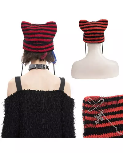 Gorro Rojo y Negro marca Devil Fashion a 31,00 €