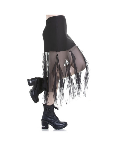 Gothic Skirt with Tulle