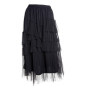 Asymmetric Skirt with Tulle Asymmetric Skirt with Tulle