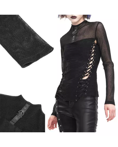 T-Shirt with Mesh from Devil Fashion Brand at €56.50