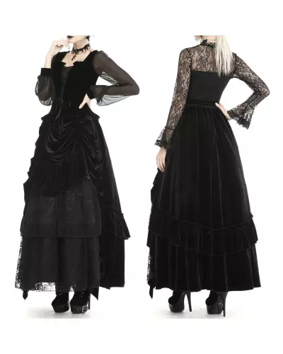 Black Velvet Skirt from Dark in love Brand at €59.00