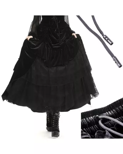 Black Velvet Skirt from Dark in love Brand at €59.00