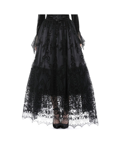 Falda Elegante con Encaje