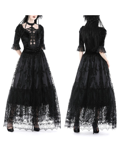 Falda Elegante con Encaje