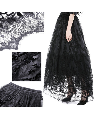 Falda Elegante con Encaje