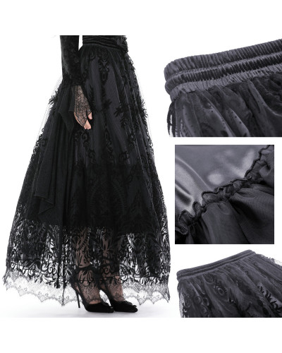 Falda Elegante con Encaje