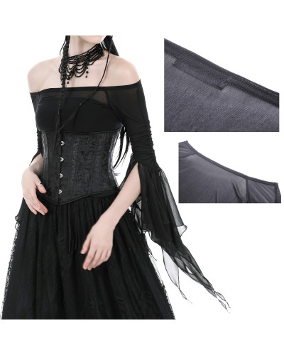 Camiseta Transparente Gótica