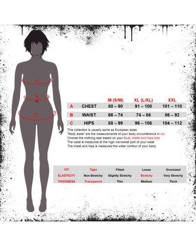 Transparentes Gothic T-Shirt