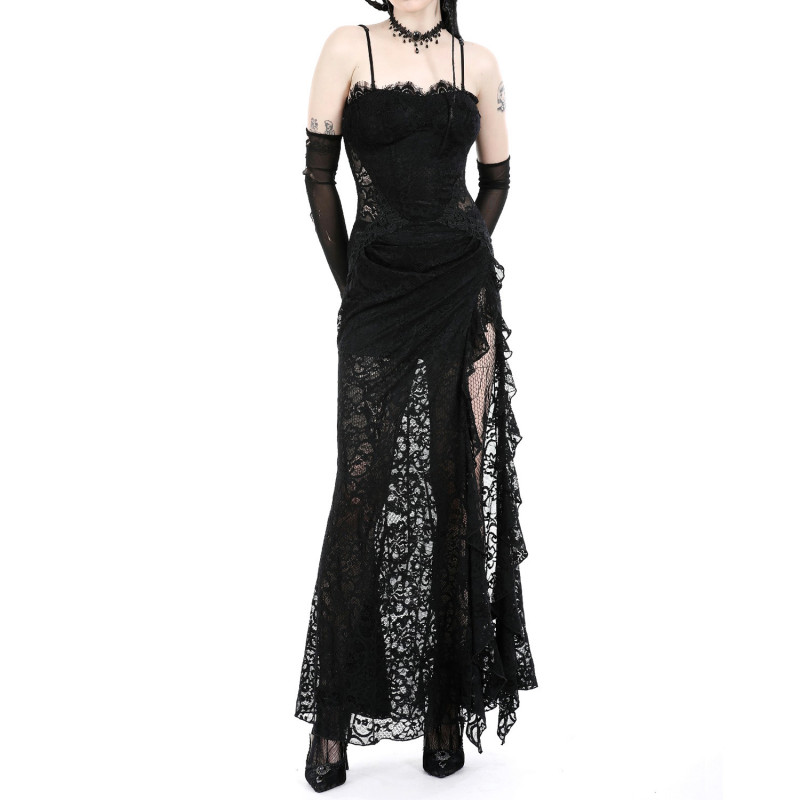 Vestido Gótico con Encaje