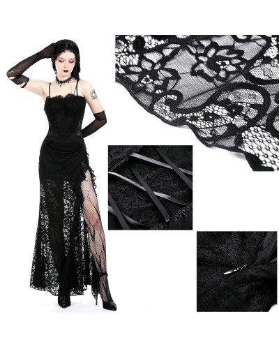 Vestido Gótico con Encaje