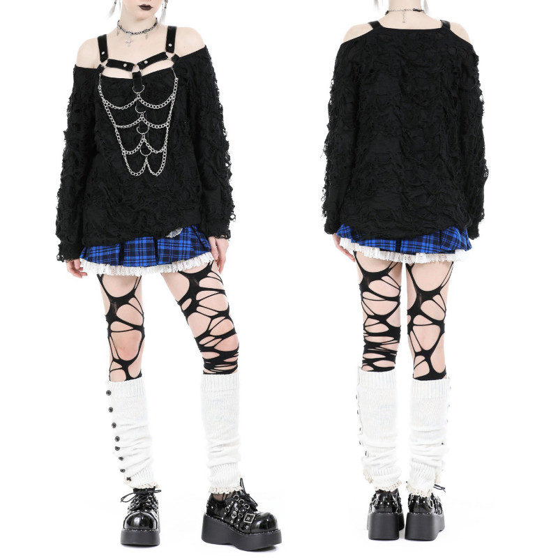 Wide T-Shirt with Chains