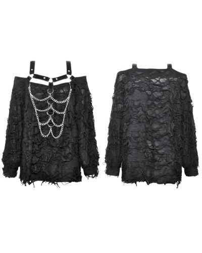 Gothic T-Shirt with Zipper