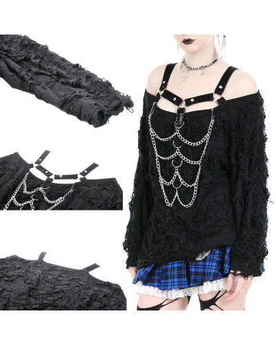 Gothic T-Shirt with Zipper