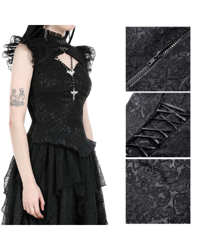 Top Gothique Asymétrique