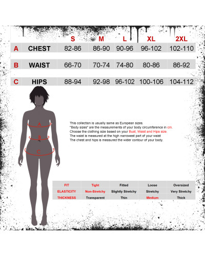 Asymmetrisches Gothic Top