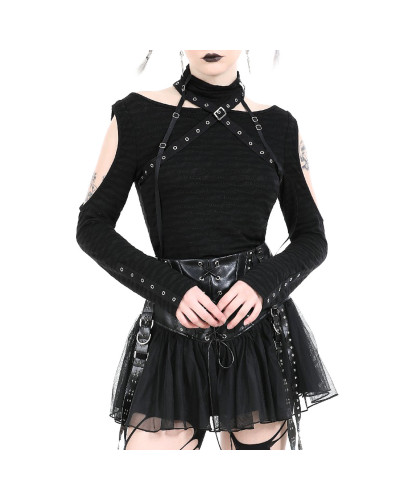 Gothic T-Shirt with Buckle