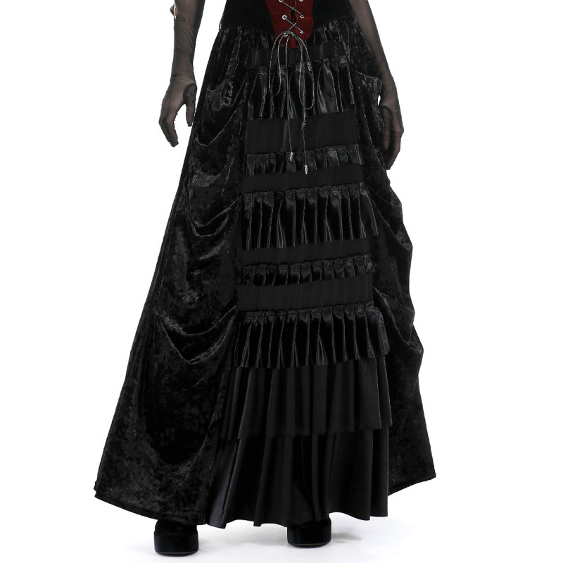 Schwarzer Gothic Rock aus Samt
