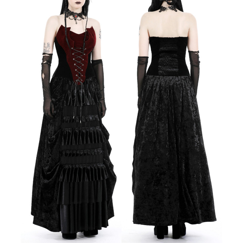 Black Velvet Skirt