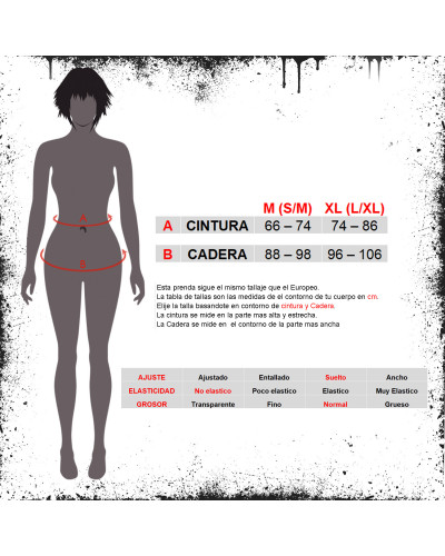 Falda Gótica Asimétrica