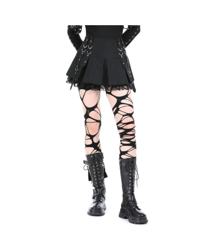 Gefaltener Gothic Rock mit Tasche