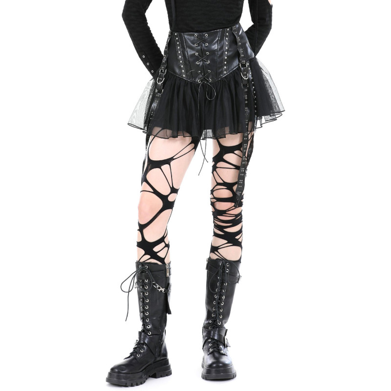 Elegant Gothic Skirt with Tulle