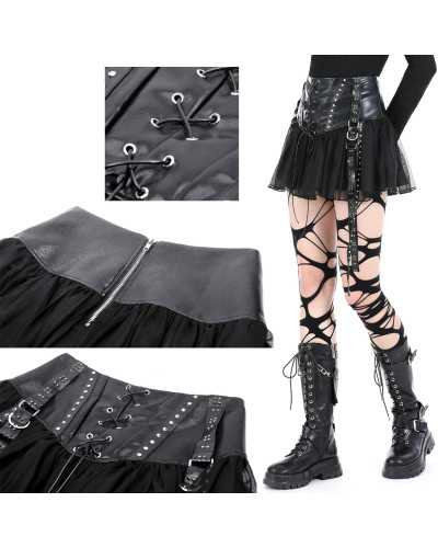Elegant Gothic Skirt with Tulle