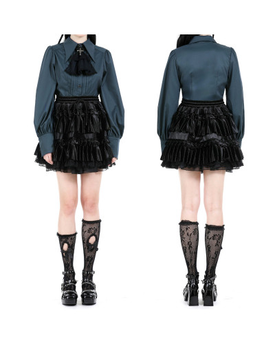 Schwarzes Gothic Hemd